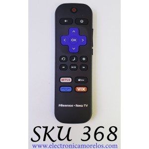 CONTROL REMOTO HISENSE PARA SMART TV ROKU (( NUEVO Y ORIGINAL)) / 3026000045 / RC-ALIR / RC18F-T9 / NETFLIX / APPLE TV+ / PRIME VIDEO / VIX